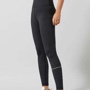 LILYBOD Black White Reflective Dots High Waisted Workout Active Leggings Size XS